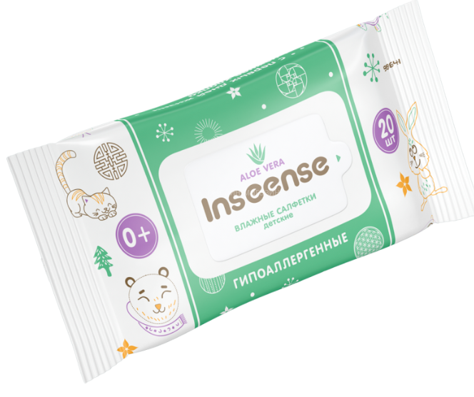 Inseense Салфетки вл. Алоэ (0+) N20 (Р)