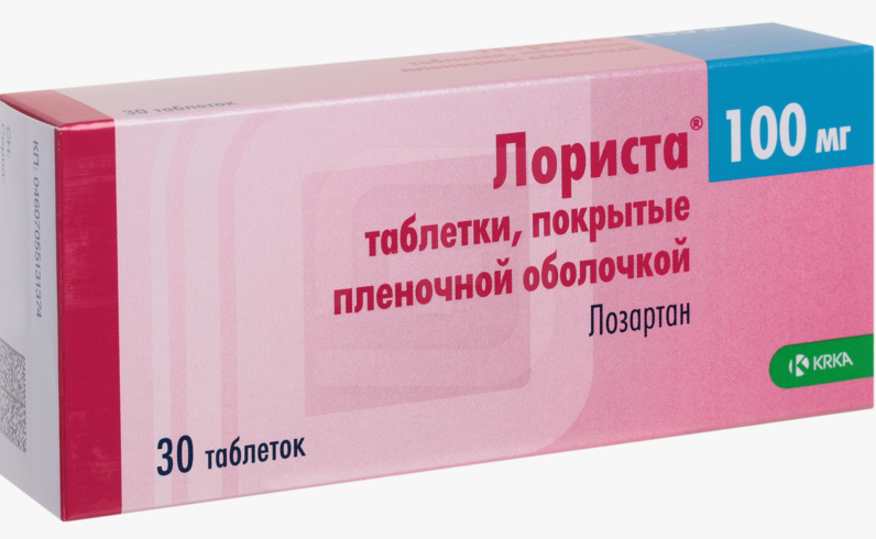 Лориста таб.п/о 100мг N30 (Р)#