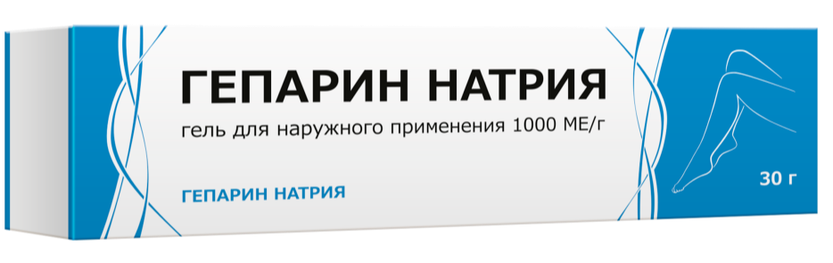 Гепарин Натрия 1000 гель 30г (Р) Тульская