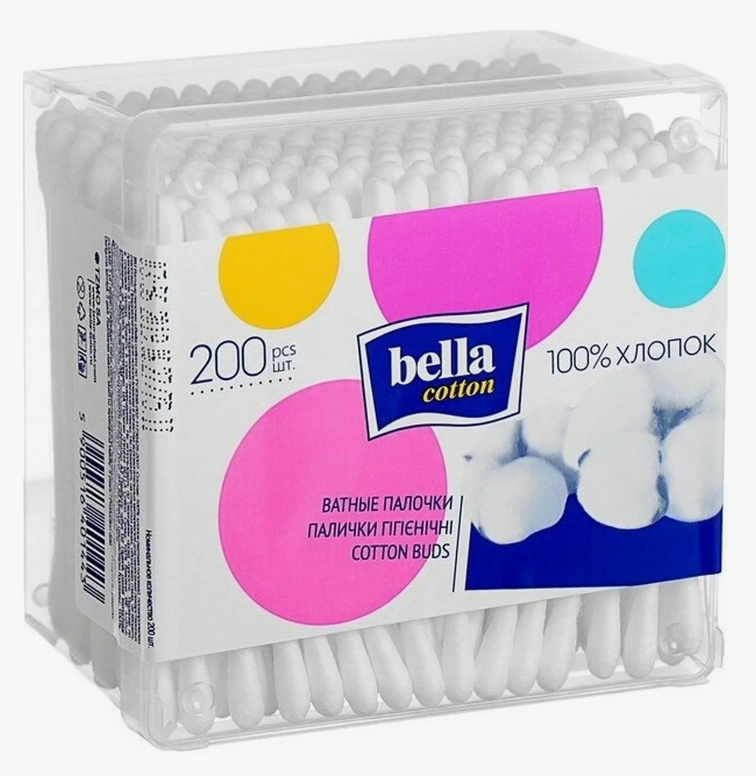 Палочки ватные Bella Cotton N200 (п/э) (Р)