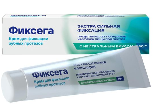 Фиксега фикс.крем э/сил. 40г нейтрал. вкус  (Р) (Корега)