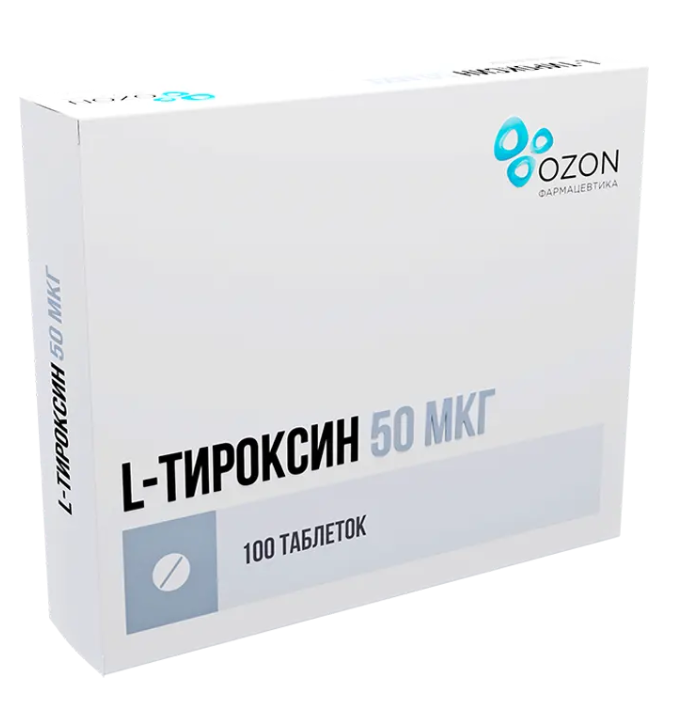 L-Тироксин 0.05мг N100 (Р) Озон#