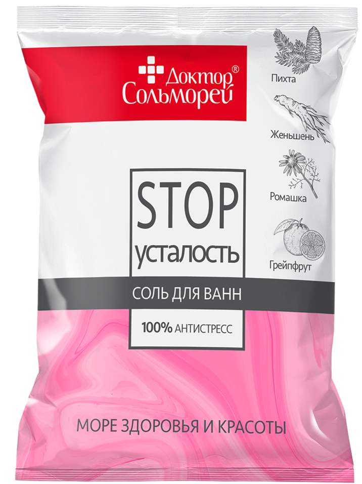 Д-р Сольморей Соль д/ванн Стоп-усталость 500г (Р)
