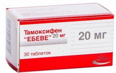 Тамоксифен-Эбеве таб. 20 мг: 30 шт.