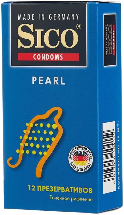 Презерв.Sico Pearl Точечное рифление N12