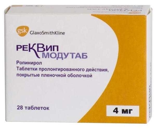 Реквип Модутаб таб. 4 мг: 28 шт.