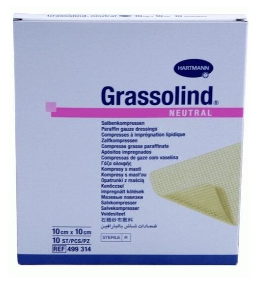 Повязка мазевая для ран Grassolind 10х10см
