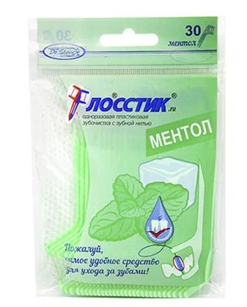 Зубочистка с нитью Флосстик Ментол N30 (Р)