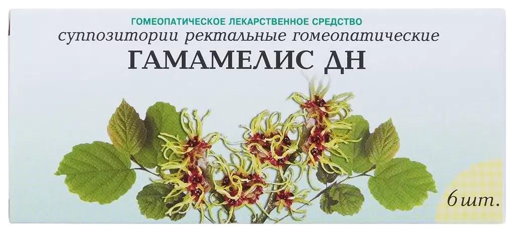 Др-Н Гамамелис супп.рект. N6 (Р) (при геморрое)