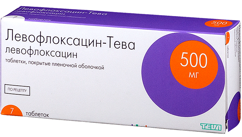 Левофлоксацин-Тева таб.п/о 500мг N7 (Р)#
