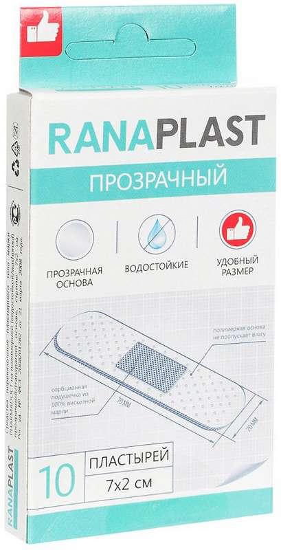 Пласт. RanaPlast Прозрачный N10 (7х2см) полим.осн.водост.(прозр.)(Р)