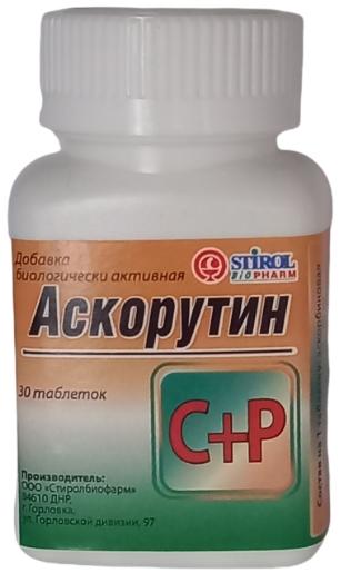 Аскорутин таб. N30 фл. (ПТ)