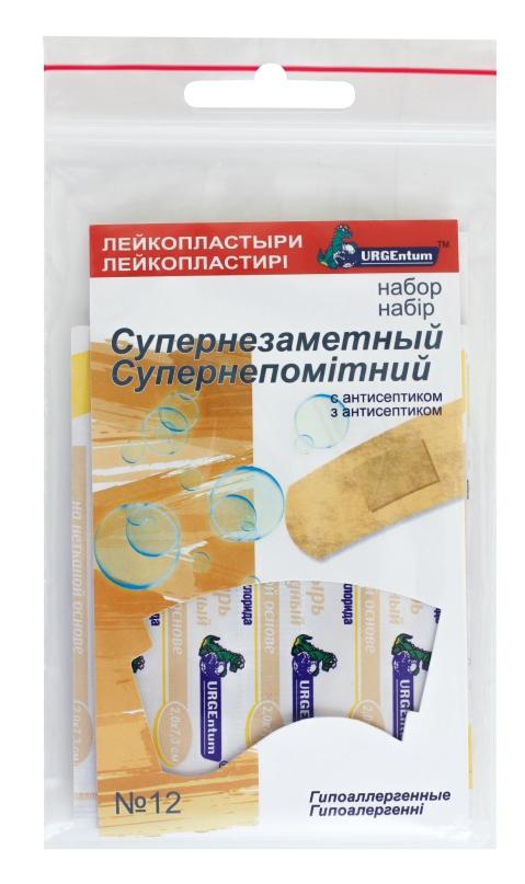 Пластырь "Супернезаметный" с антисепт. N12
