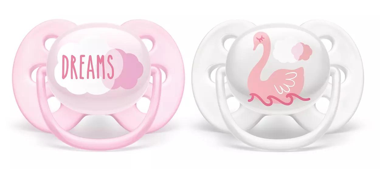 AVENT Пустышка сил. Ultrasoft д/дев. N1 (0-6мес.) (SCF527/01) (Р)