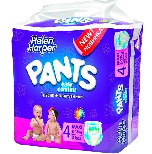 Подгузники-трусики Helen Harper Soft&Dry р. 4 (8-13кг): 22 шт.