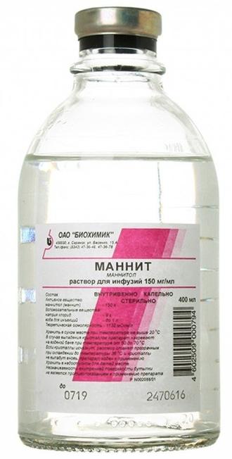 Маннитол раствор для инфузий 15% 400 мл