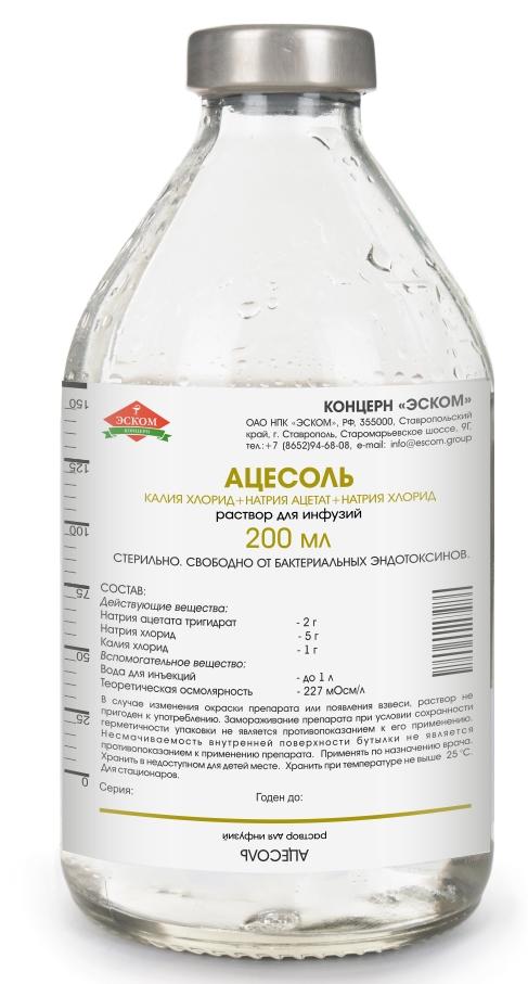 Ацесоль р-р 400мл (Р) Эском#