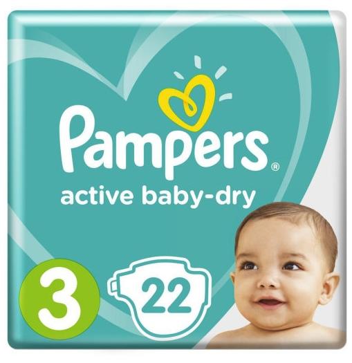 Подг.Pamp. ActBaby Dry 3 (6-10) N22 (Р)