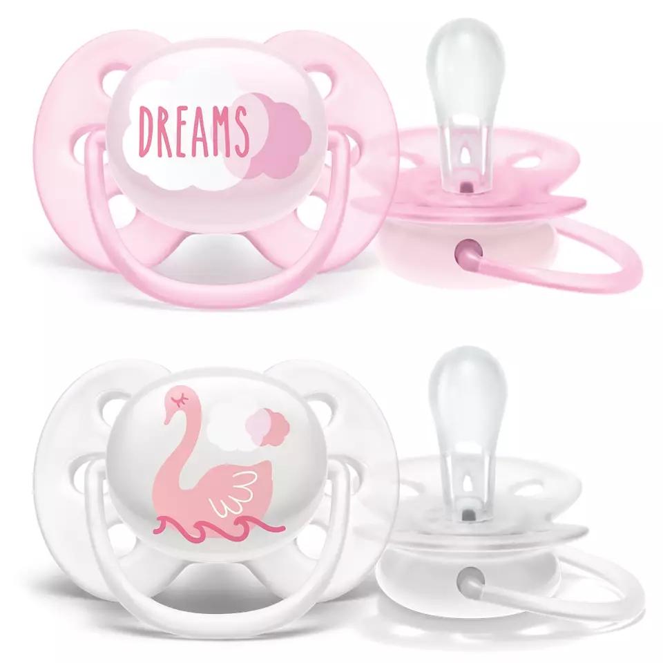 AVENT Пустышка сил. Ultrasoft д/дев. N2 (0-6мес.) (SCF222/02) (Р)