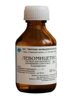 Р-р левомицетина спирт. 3% 25мл (Р) Тверск.