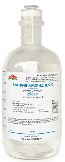 Р-р натрия хлорид 0.9% 200мл стекло (Р) Эском#