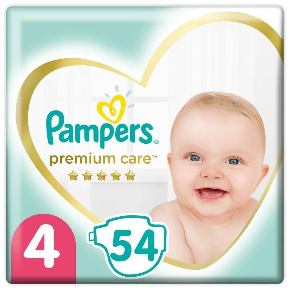 Подгузники Pampers Premium Care р. 4 (9-14кг): 54 шт.