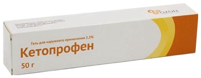Кетопрофен гель 2.5% 50г (Р) Озон