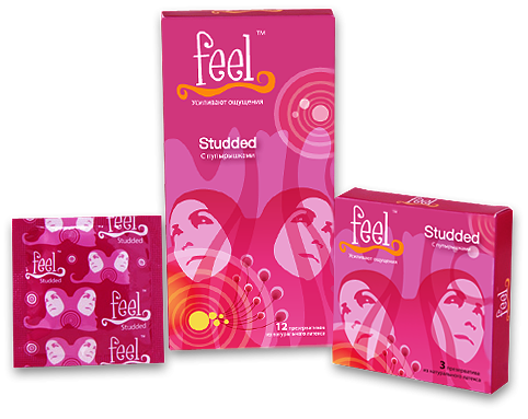 Презервативы Feel Studded (с пупырышками): 12 шт.