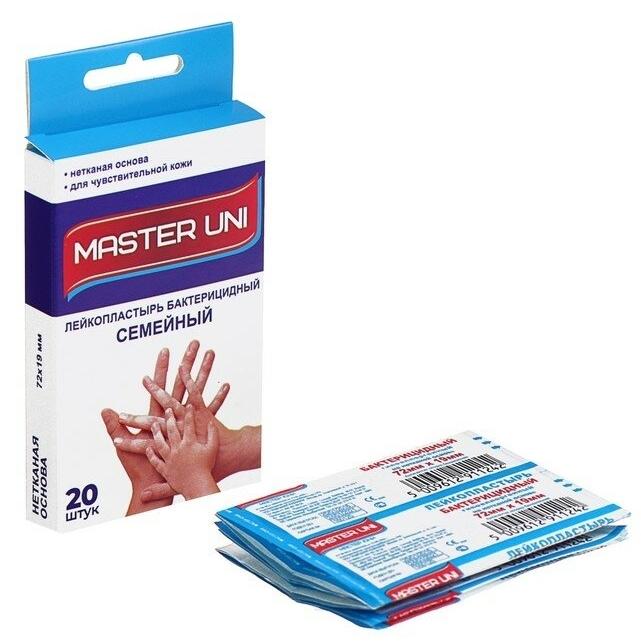 Пластырь бакт. "Семейный" N20 Master Uni (Р)