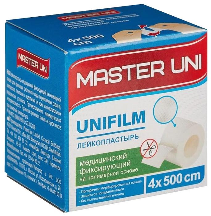 Пластырь полим.осн. 4х500см кат.карт.уп.Master Uni (Р)