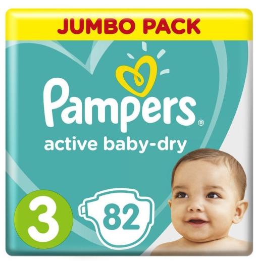 Подг.Pamp. ActBaby Dry 3 (6-10) N82 (Р)