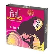 Презервативы Feel 4в1: 12 шт.