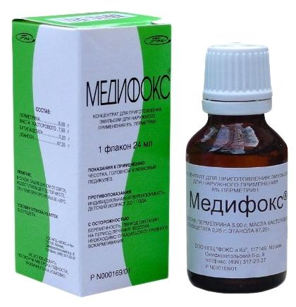 Медифокс концентрат для лечения чесотки 5% 24 мл