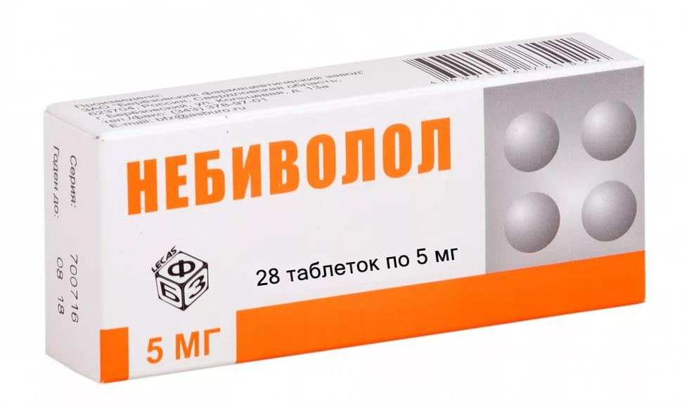 Небиволол таб. 5 мг: 28 шт.