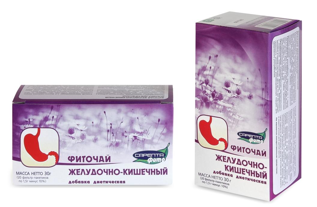 Фиточай"Сарепта Ф" желуд-кишеч.1.5г N20 (ПТ)