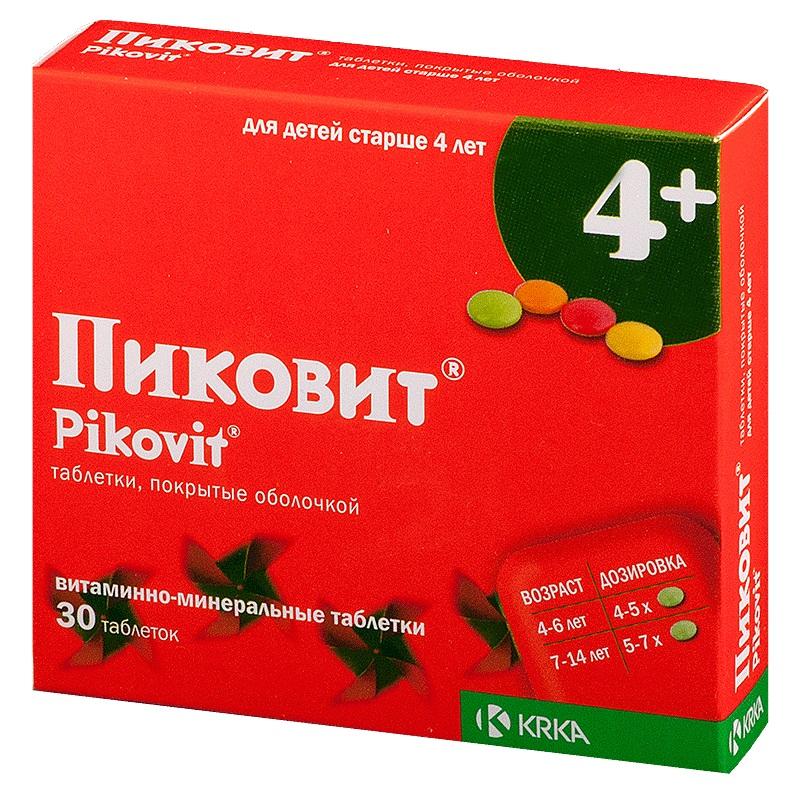 Пиковит таб.п/о (4+) N 30 (Р)