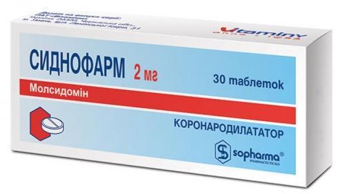 Сиднофарм таб. 2мг №30