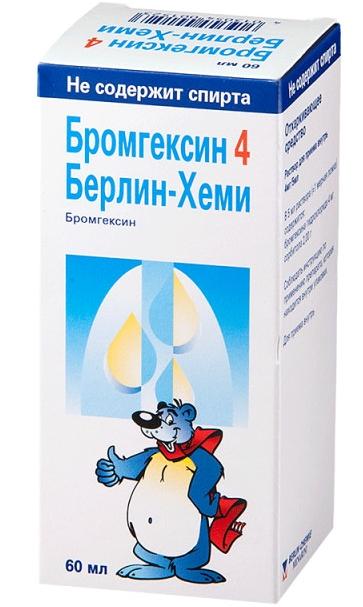 Бромгексин-4 р-р д/пр.вн. 4мг/5мл 60мл