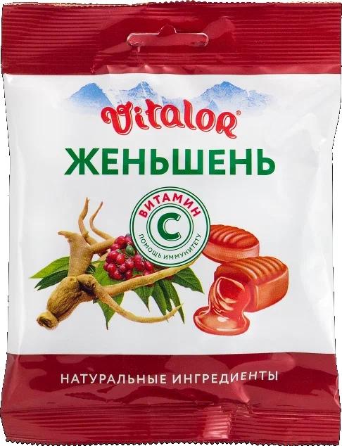 Леденцы Виталор с вит.С 60г жень-шень (Р) (ПТ)