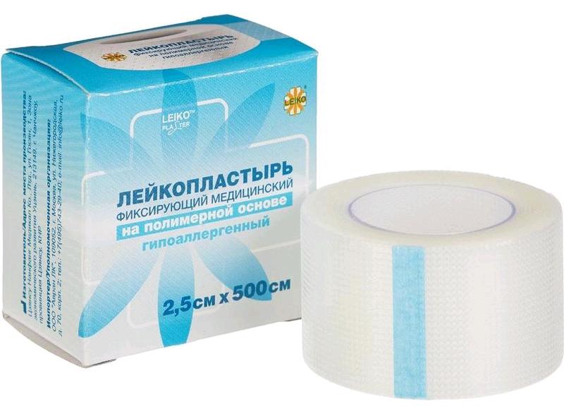 Пластырь Leiko 2.5х500см неткан.осн. к.уп. (Р)