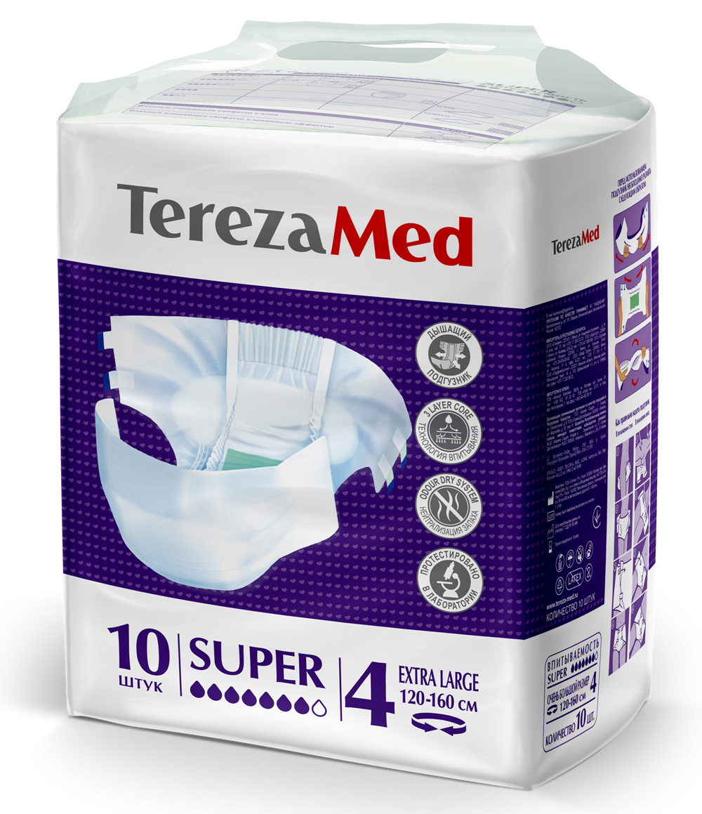 Подг.д/взр.TerezaMed Super Extra Large 4 N10 (120-160см)(Р)