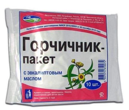 Горчичник-пакет с эвкалиптовым маслом N10 (Р)
