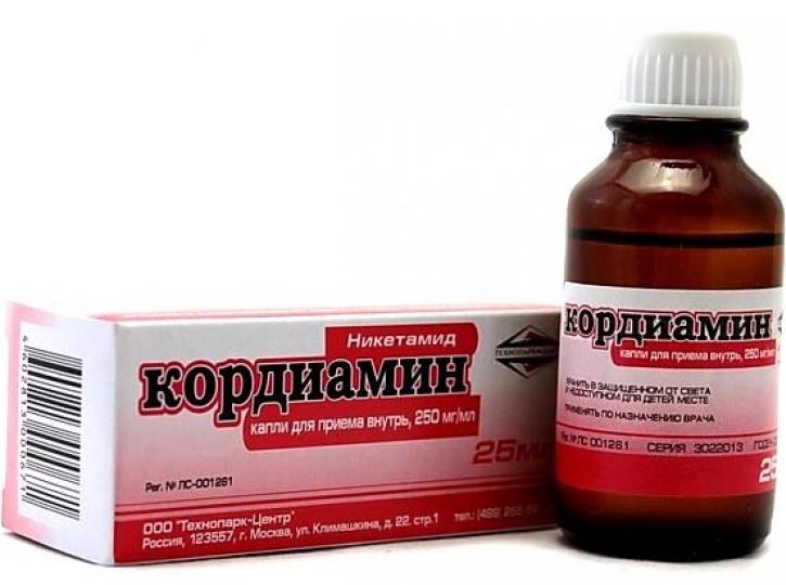 Кордиамин капли 25% 25мл фл.-кап.(Р)
