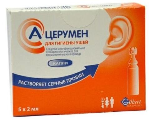 А-церумен раствор ушной 2 мл: 5 шт.