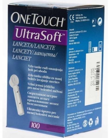 Ланцеты OneTouch Ulra Soft: 100 шт.