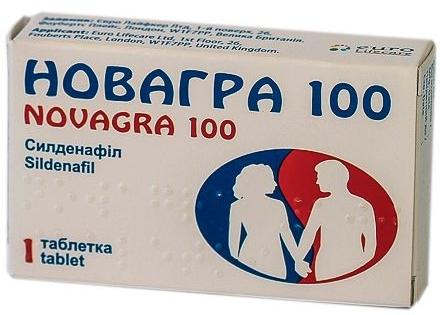 Новагра таб. 100 мг: 1 шт.