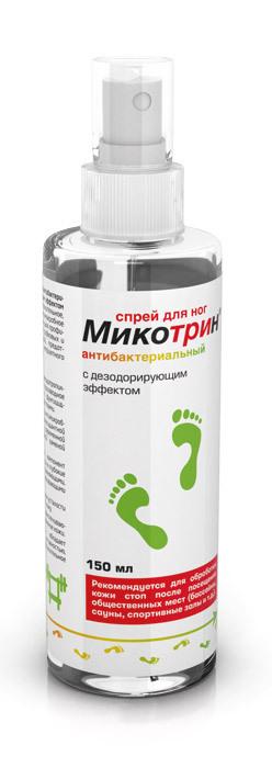 Микотрин спр.д/ног а/бакт.с дезод.эф. 150мл (Р)