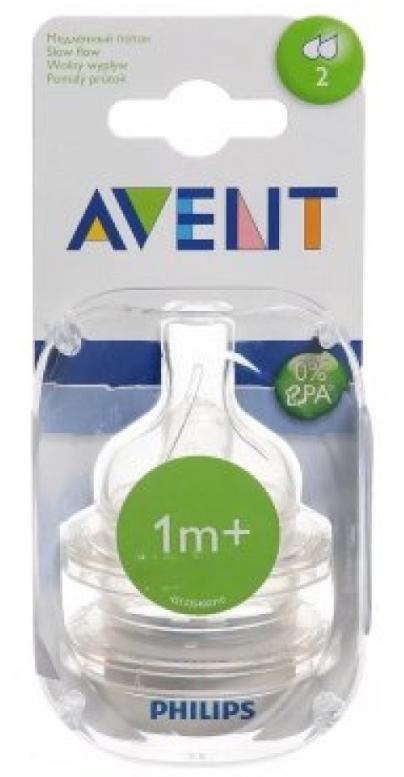 AVENT Соска Natural сил.медл.поток N2 (1м+) (SCF042/27) (Р)