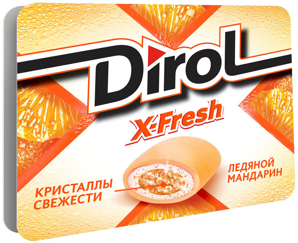 Жевательная резинка Dirol X-Fresh Ледяной мандарин