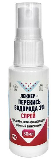 Леккер-ПВ р-р перекиси водор. спр.30мл (Р)